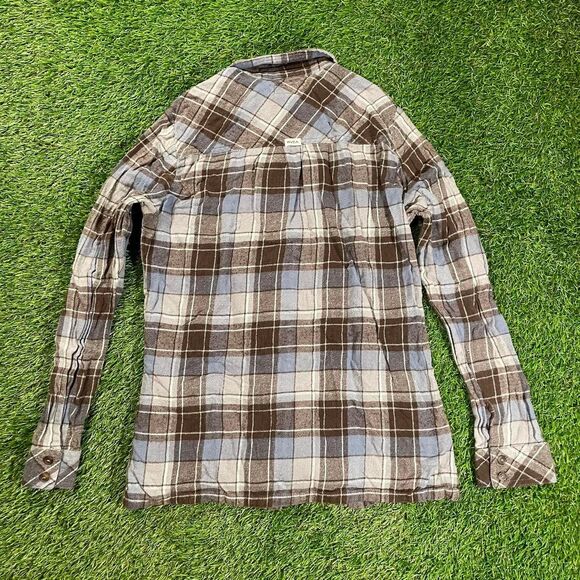 RVCA women's blue and brown plaid flannel shirt (XS) - Picture 5 of 5